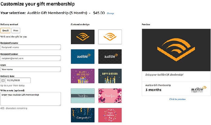 How To Purchase and Gift Someone an Audible Gift Card - 42