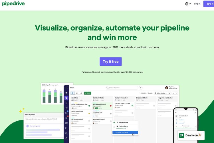 Pipedrive Pricing Plan